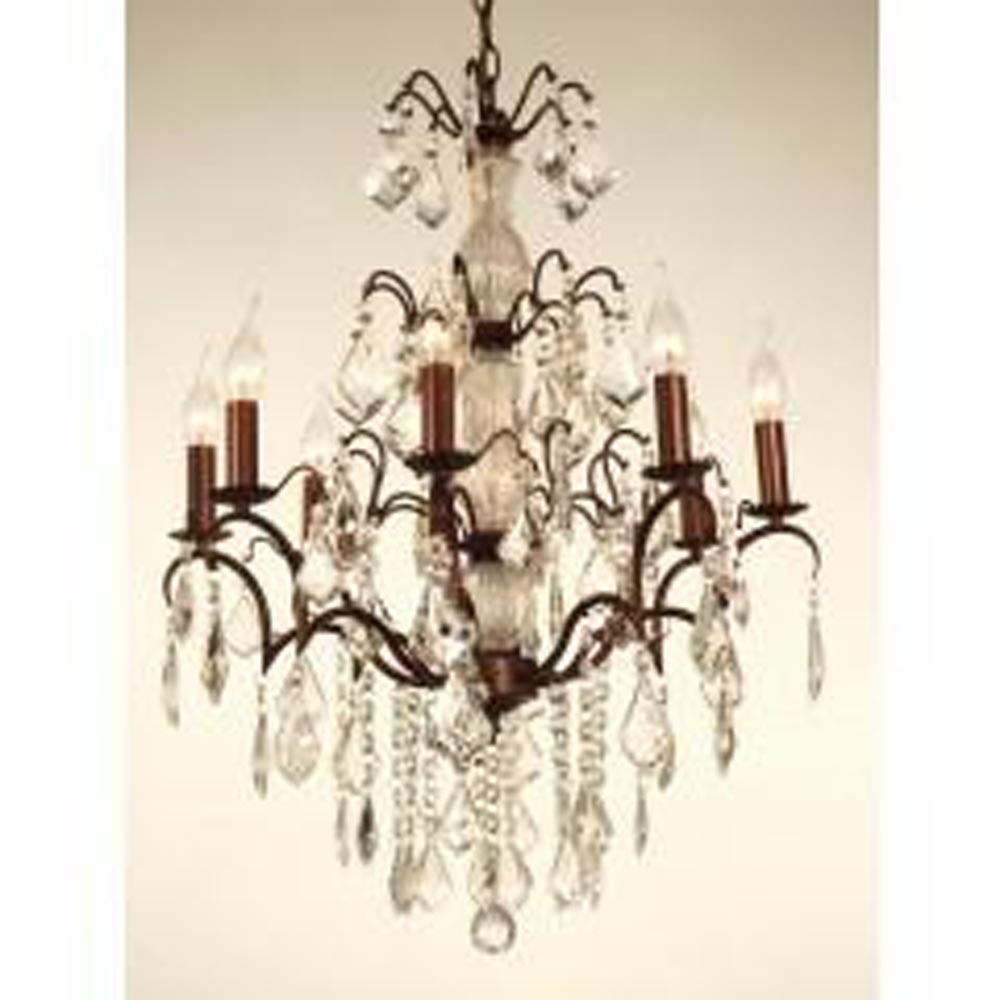 Bronze Chandelier - 8 Arm<br>W62 x H75cm