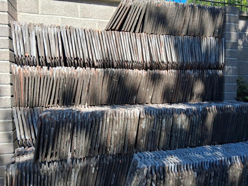 Double Roman roof tiles