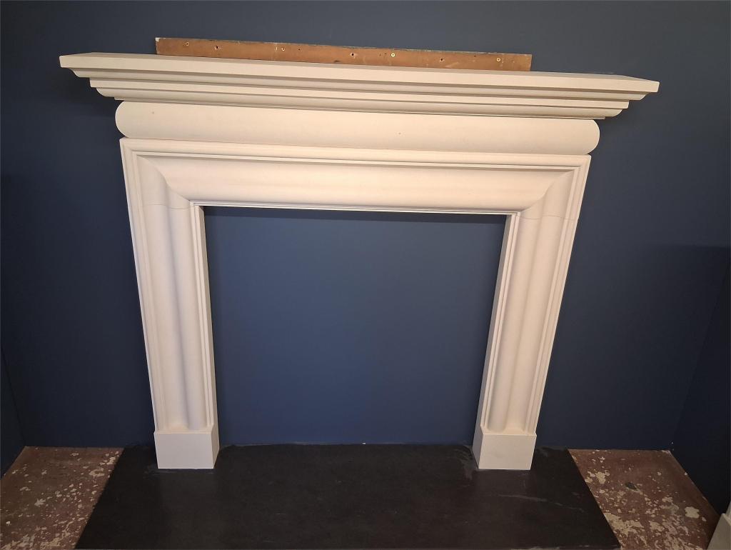 stone fireplace