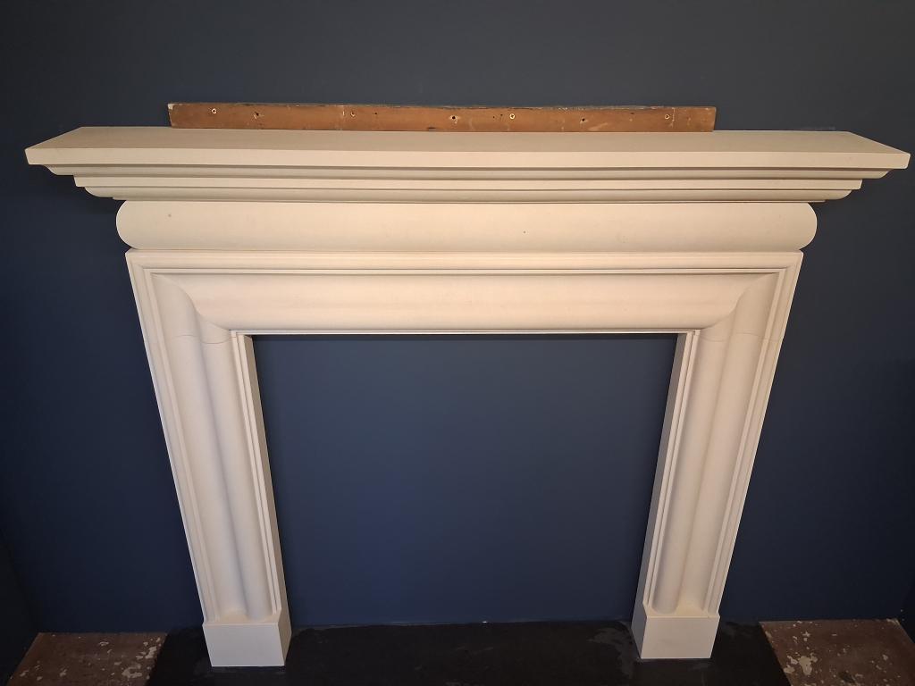 stone fireplace