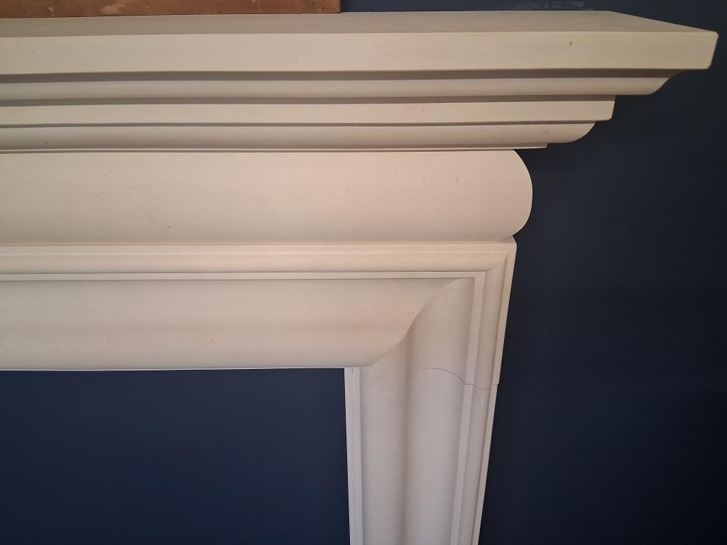 stone fireplace