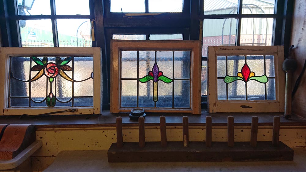 <p>We have a selection of stain glass windows in stock