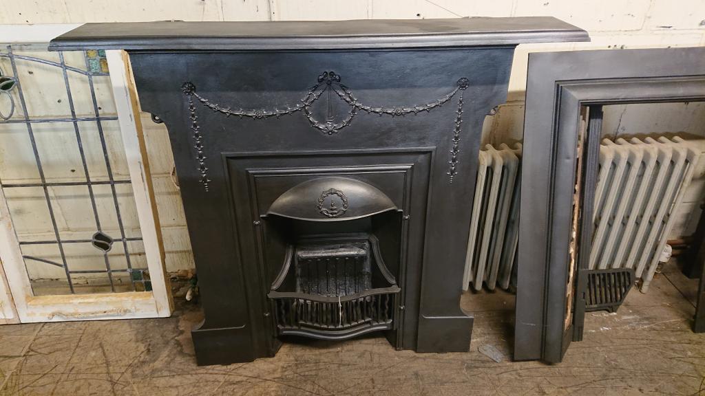 <p>Original Georgian Style Combination Fireplace