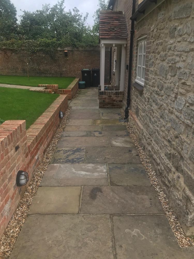 <p>Previously sold reclaimed York flagstone</p><p>Laid near Dorchester