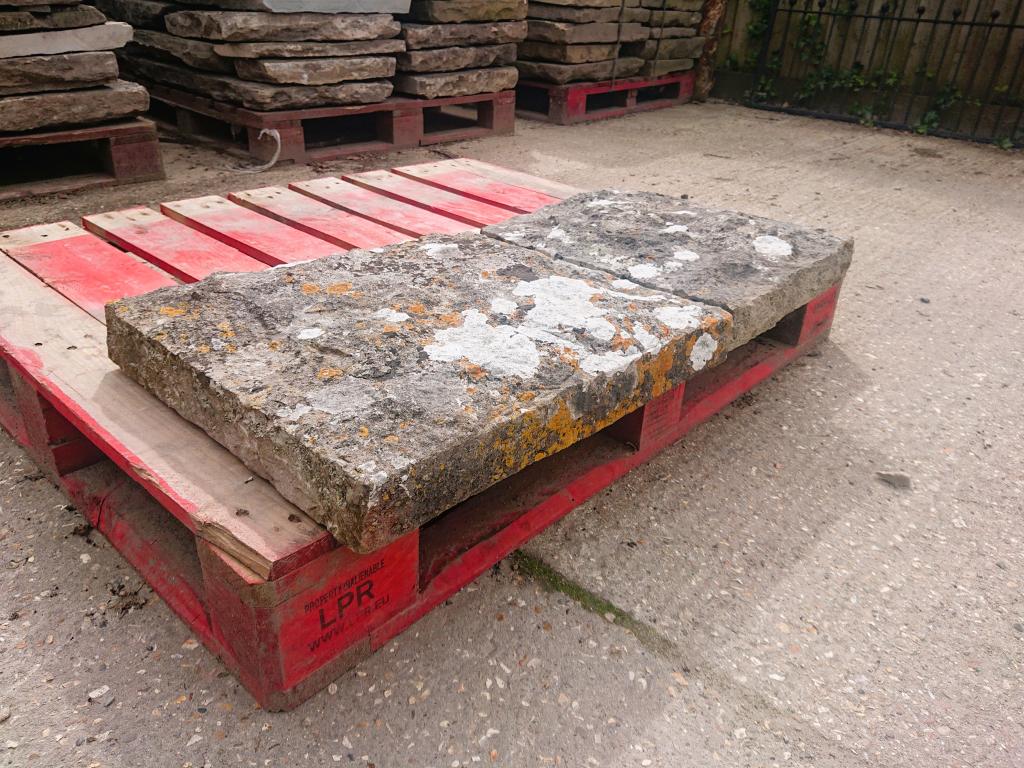 Purbeck stone wall capping