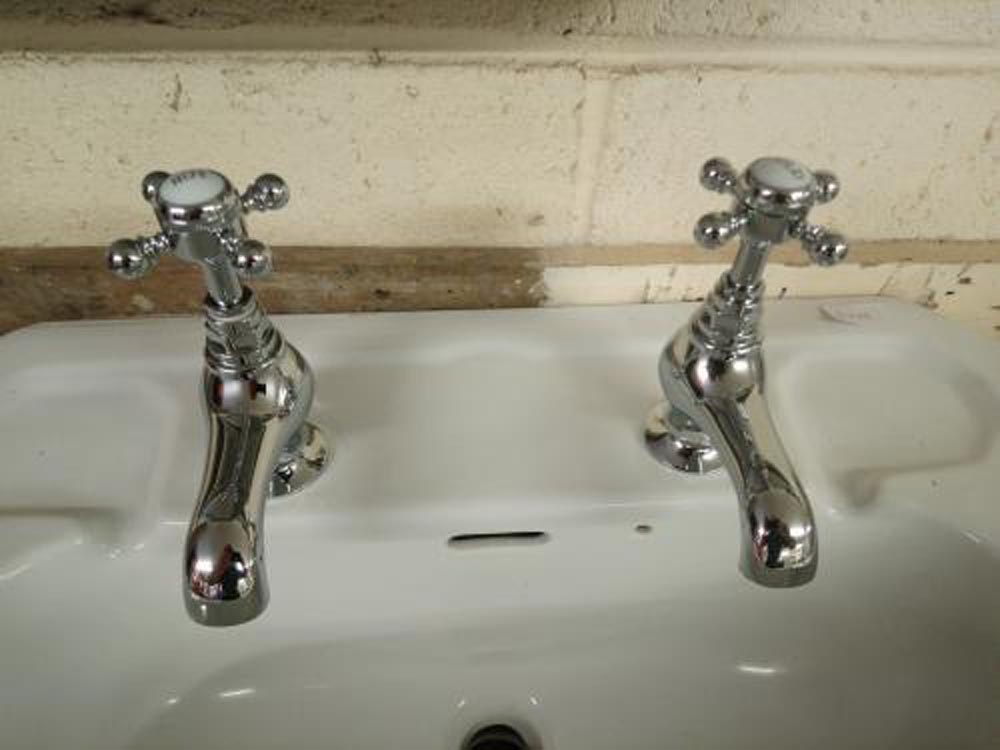 Chrome Basin Taps<br>Matching Bath Taps also available