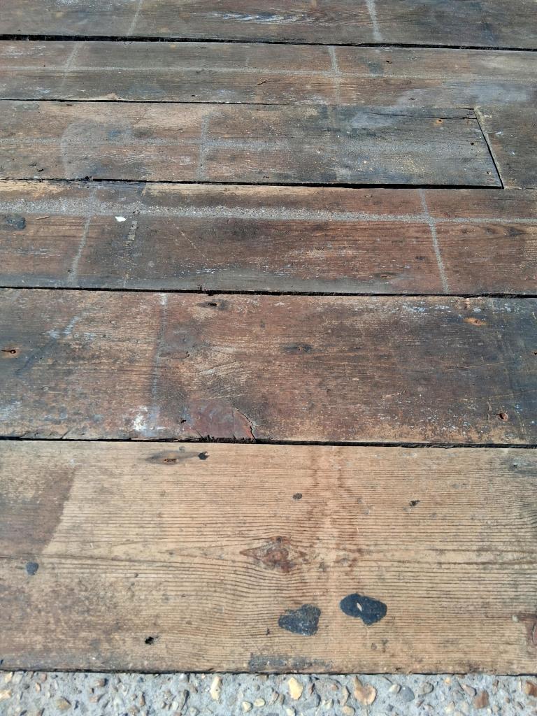 Old church pine flooring