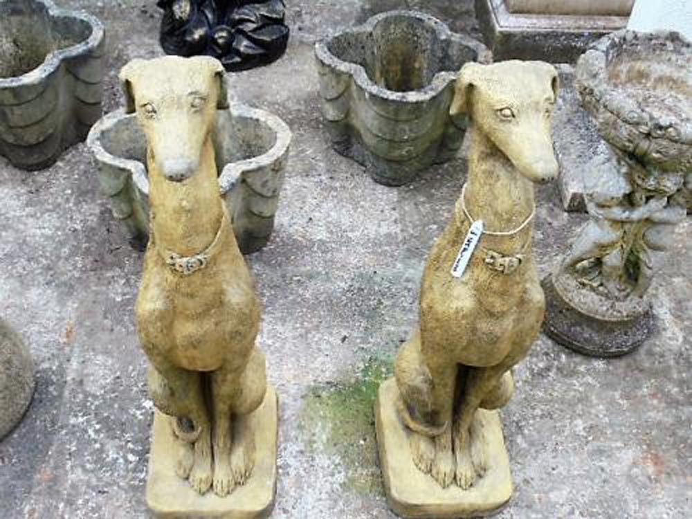 Pair of  Standing Whippets