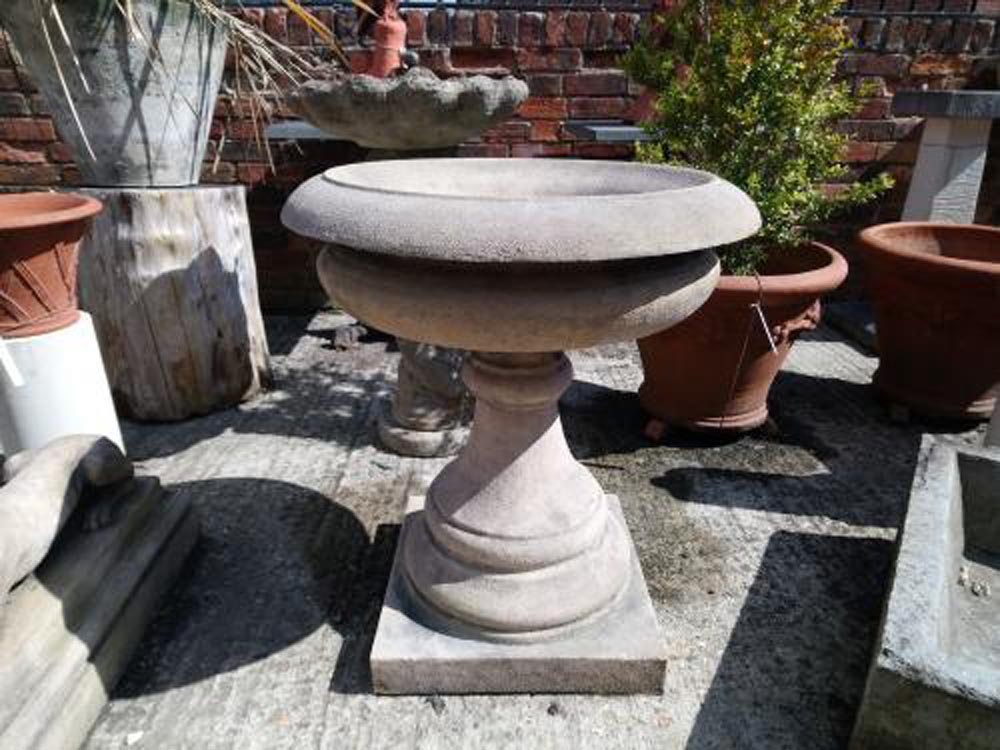 Small Georgian Tazza.<br>Made from reconstituted Stone<br>71cm High x 64cm Diameter