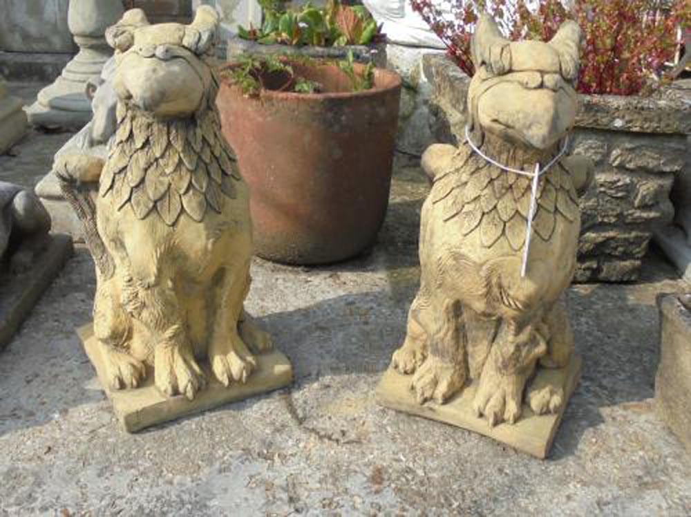 Pair of Phoenix Griffins<br>20" high