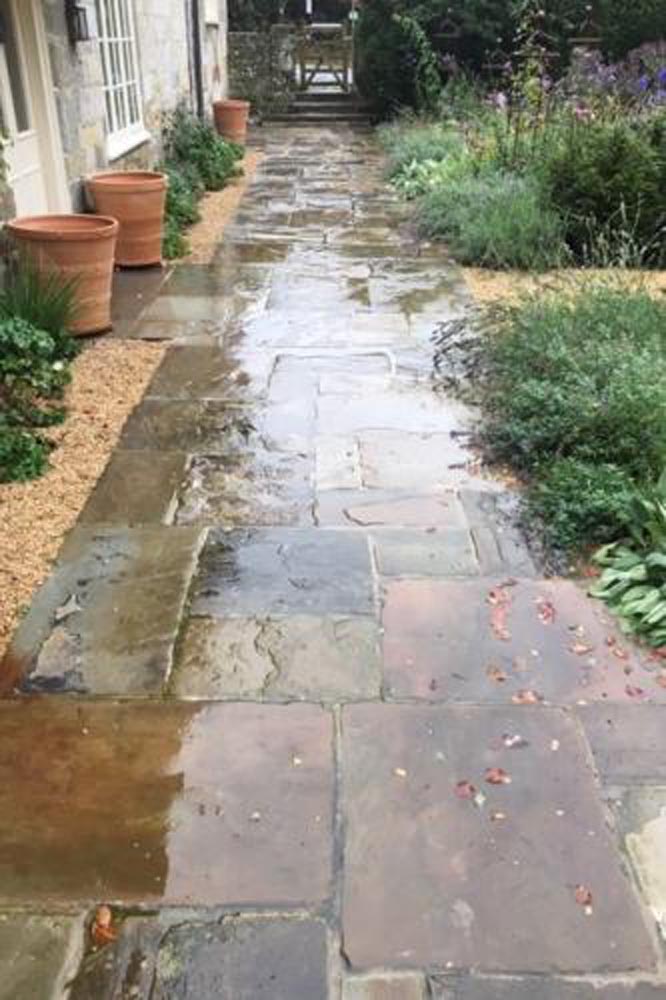 Previously sold reclaimed York flagstone<br>laid near Salisbury<br>Please call for more information