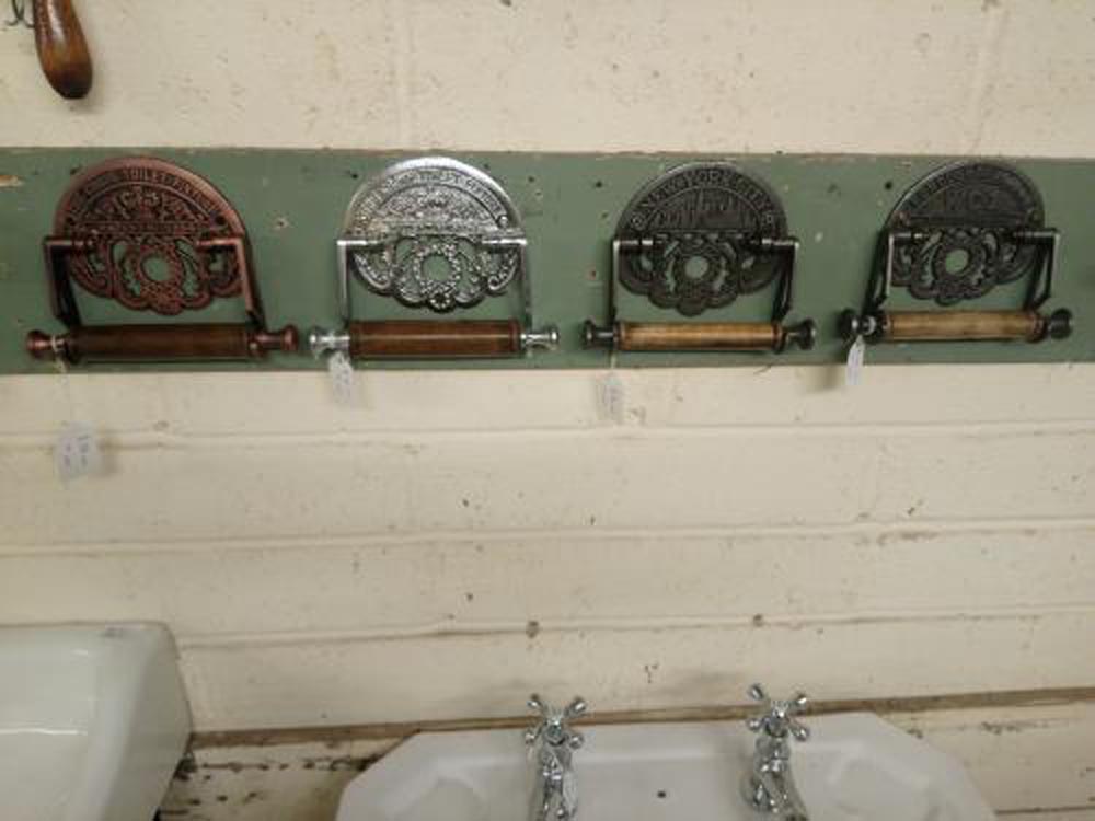 Loo Roll Holders available in different finishes'