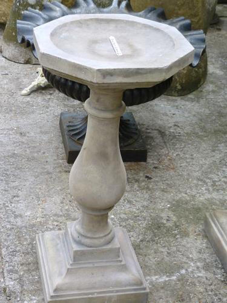 Octagonal Bird Bath
88 cm High
Top 41 cm
Base 32 cm square