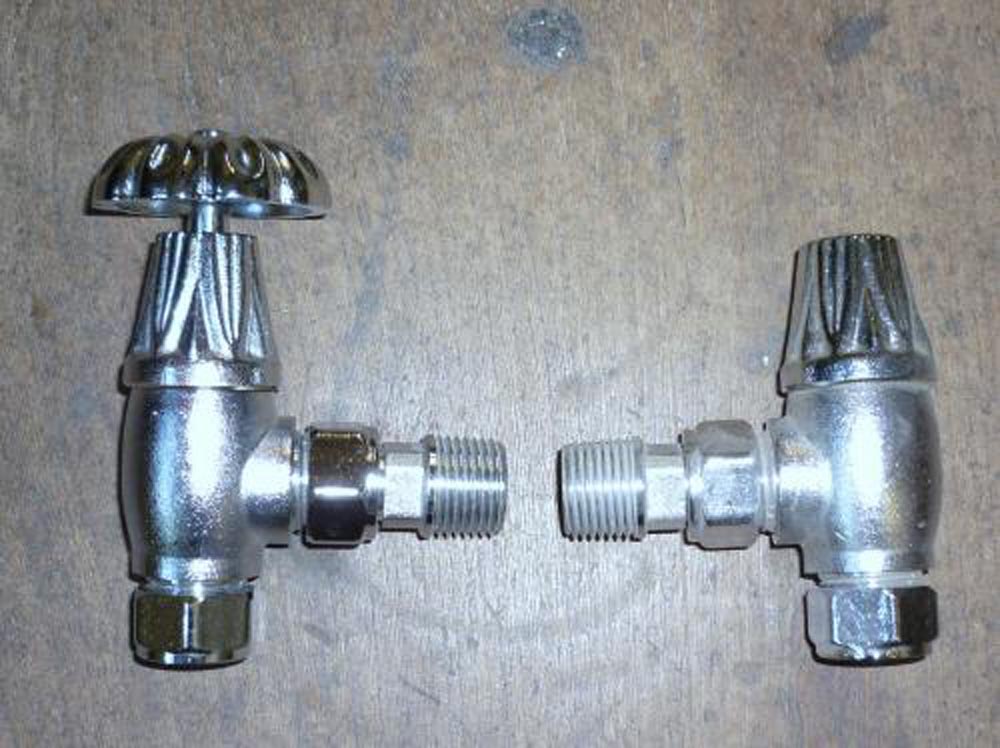 Nickel manual radiator valves